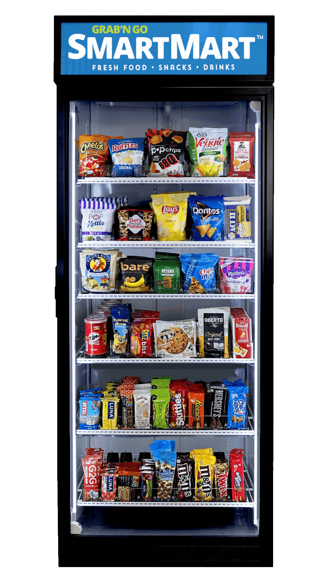 PriddiSmart vending machine lineup